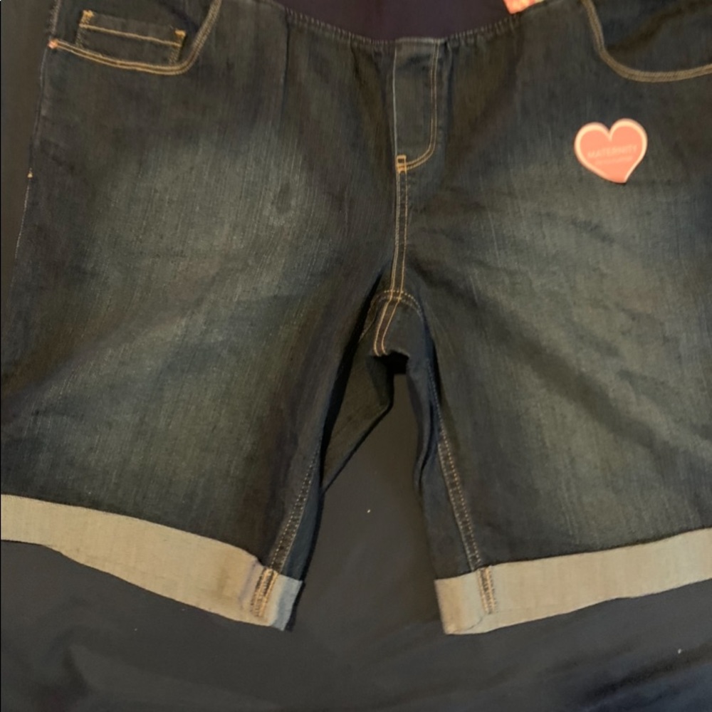 Maternity Denim Shorts